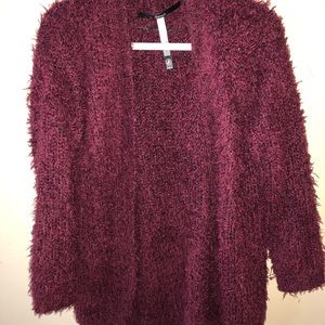 KENSIE red furry sweater.